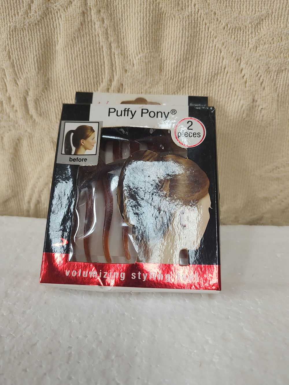 Puffy Pony Volumizing Hair Styling Tool in Brown (2 Pieces)
